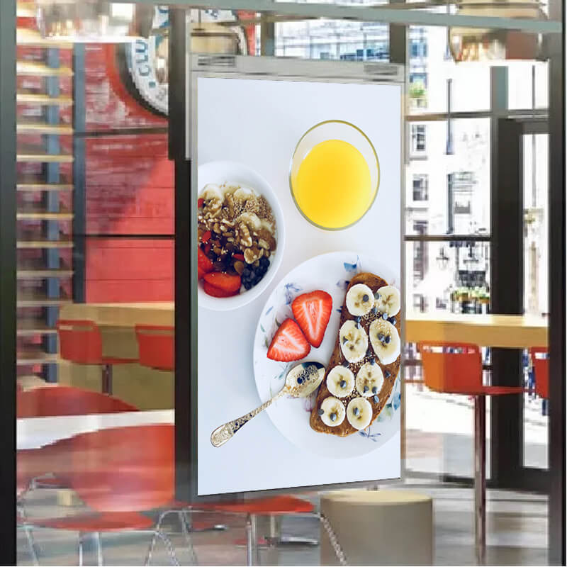32inch NO MOQ FHD Slim Design Window Digital Advertising Facing Screen