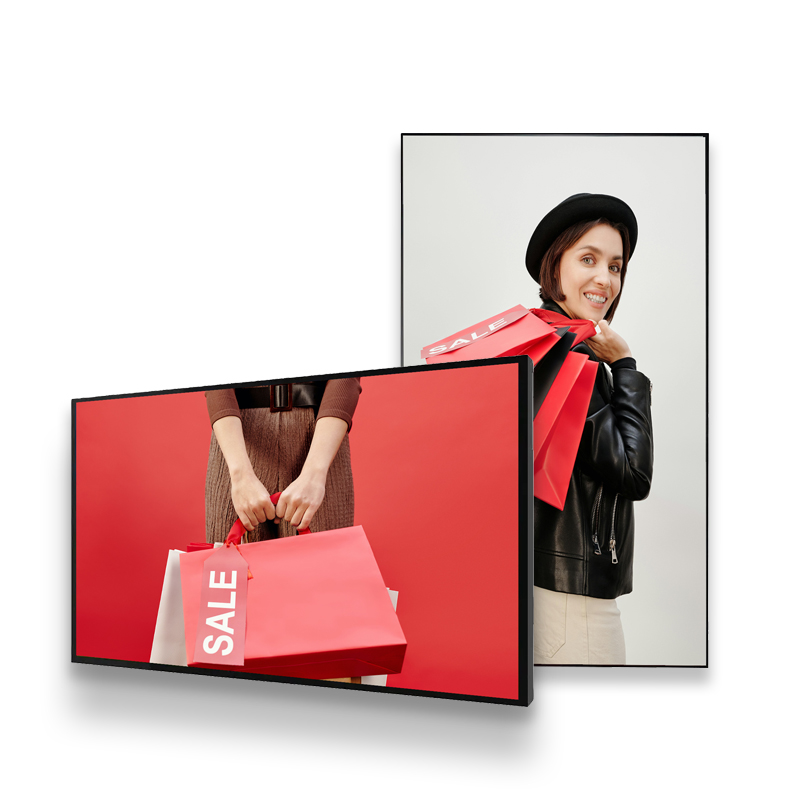 49"2000nits NO MOQ High brightness Vertical Wall hanging digital LCD
