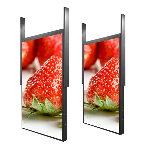 43"Good price Good performance high brightness Window Facing Hanging Screen