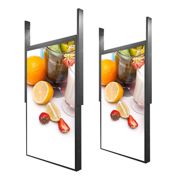 65"Manufacture High brightness double sided advertising screen