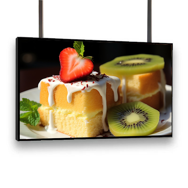32"Digital menu board restaurant slim bezel  Menu board restaurant Drive thru menu board