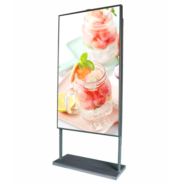 65"Factory price High temperature resistant Indoor coffee shop kiosk High temp glass LCD