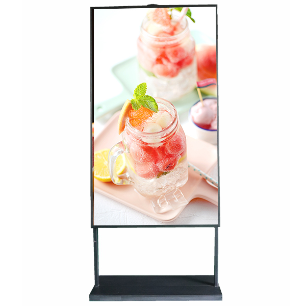 65"Factory price High temperature resistant Indoor coffee shop kiosk High temp glass LCD