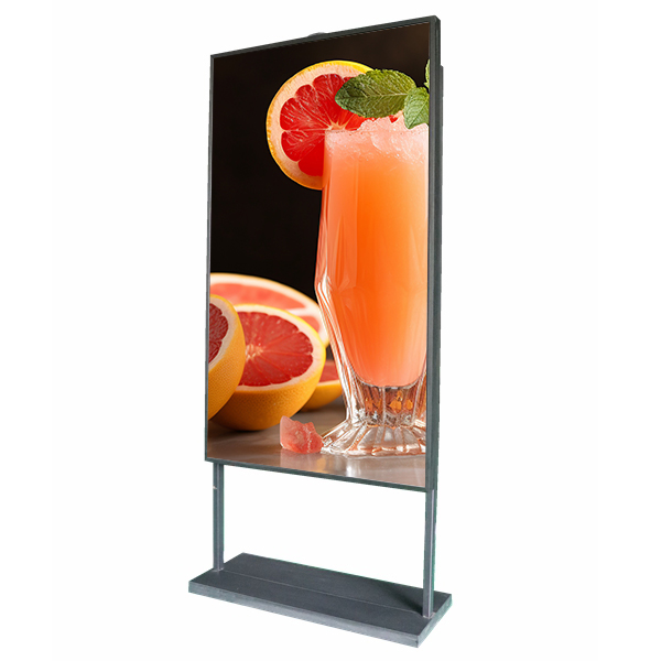 75"OEM Narrow Bezel Design Shop window display Rear window lcd display