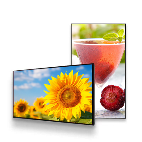 55"3000nits OEM Slim Design Sunlight readable Wall vertical digital signage display