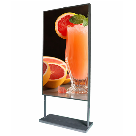 75"OEM Narrow Bezel Design Shop window display Rear window lcd display